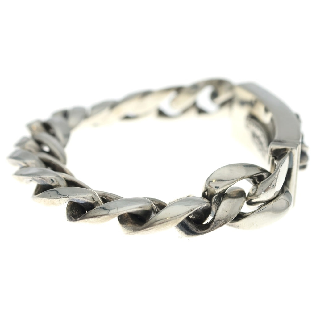 CHROME HEARTS(クロムハーツ) ID FLORAL CRS フローラルクロスIDクラシックリンク ブレスレット 13LINK シルバー BCA164