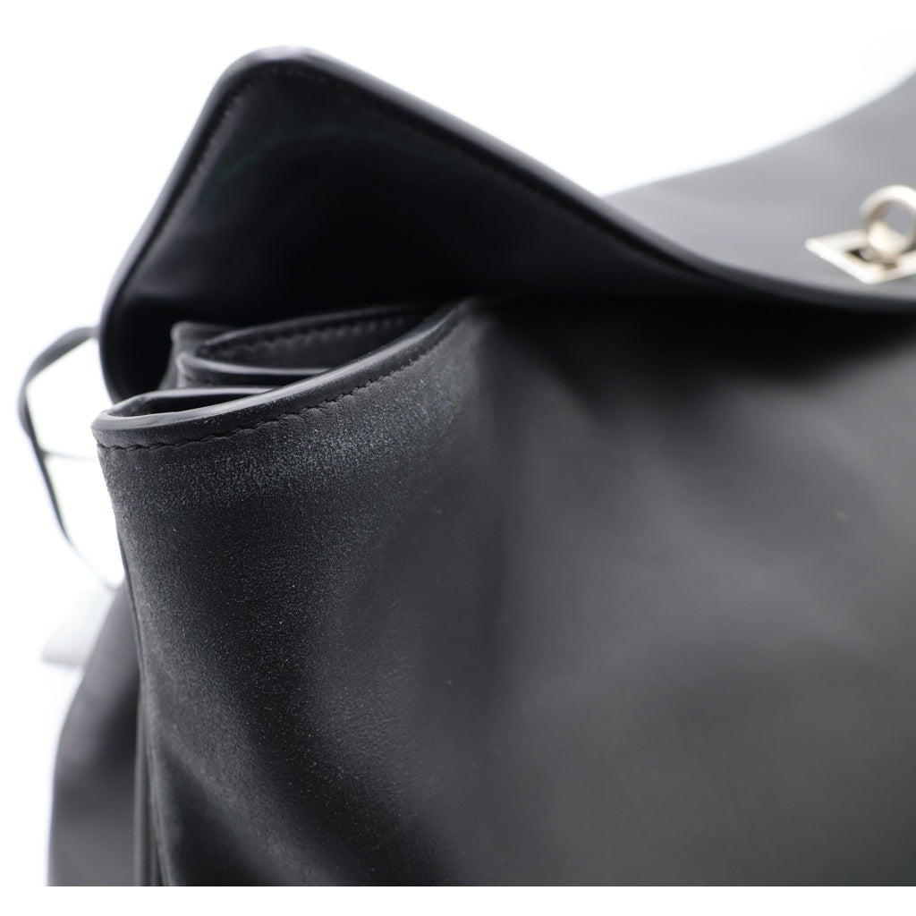 BALENCIAGA(バレンシアガ) Rodeo ラージ チャーム付き レザー ハンドバッグ ブラック 251342F046003 レディース