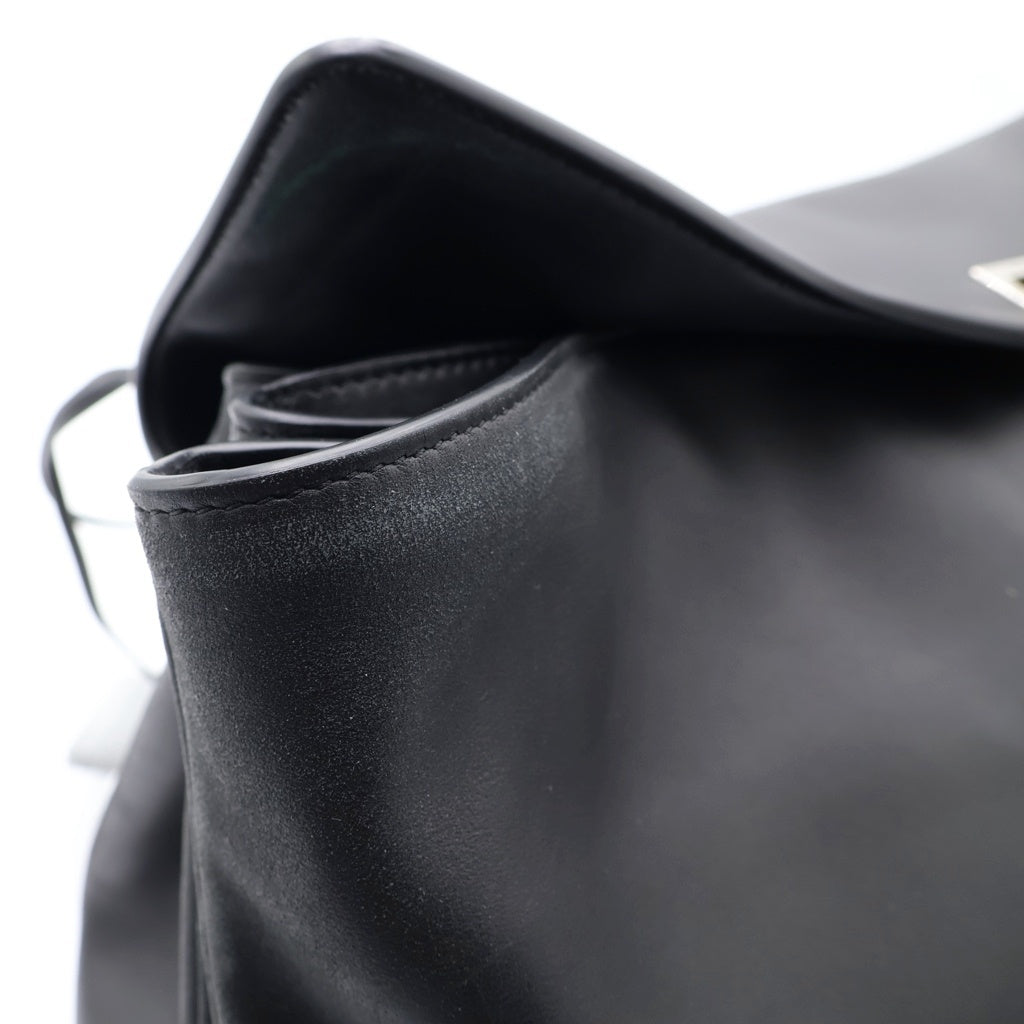 BALENCIAGA(バレンシアガ) Rodeo ラージ チャーム付き レザー ハンドバッグ ブラック 251342F046003 レディース
