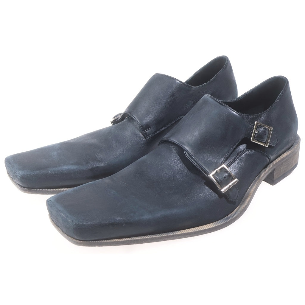 BALENCIAGA(バレンシアガ) Monsieur モンク ダービー カーフスキン レザー シューズ ブラック 844861WB7241081