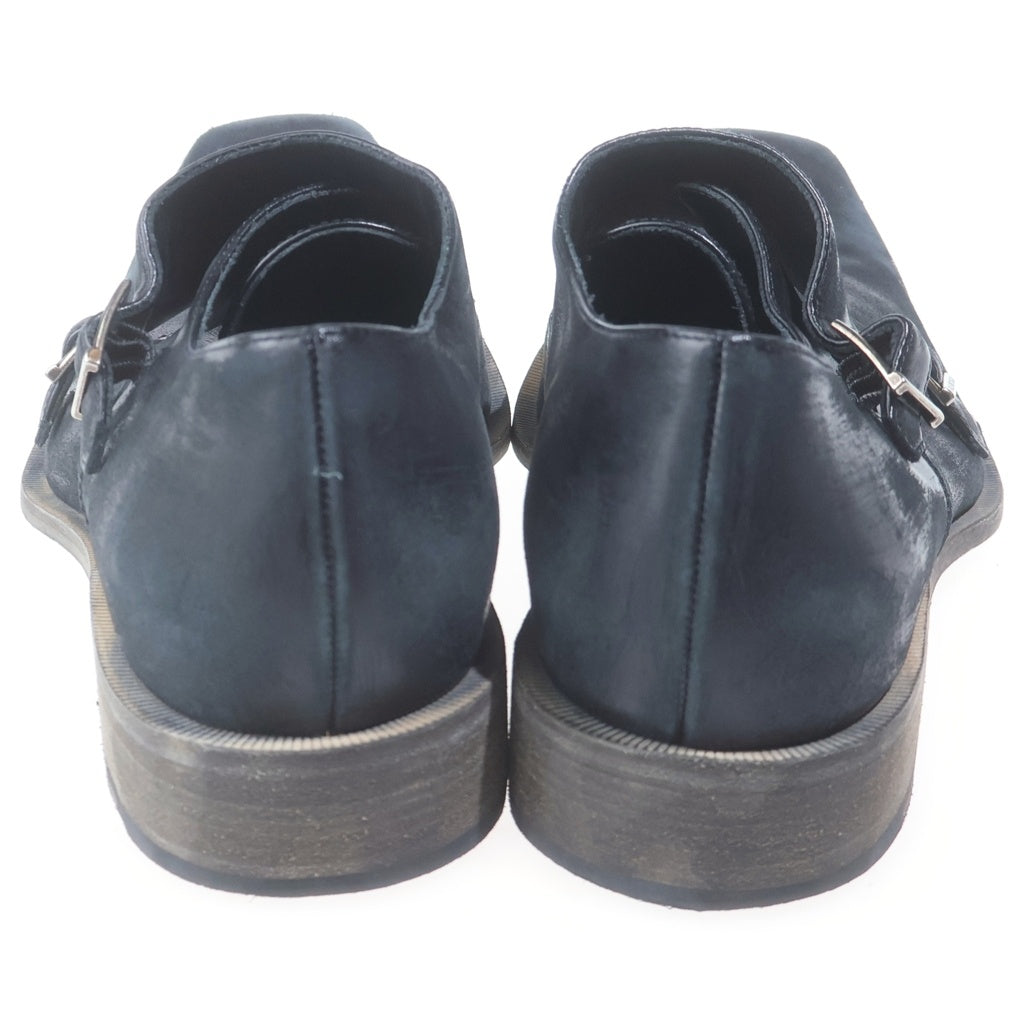 BALENCIAGA(バレンシアガ) Monsieur モンク ダービー カーフスキン レザー シューズ ブラック 844861WB7241081