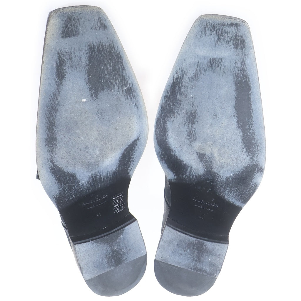 BALENCIAGA(バレンシアガ) Monsieur モンク ダービー カーフスキン レザー シューズ ブラック 844861WB7241081