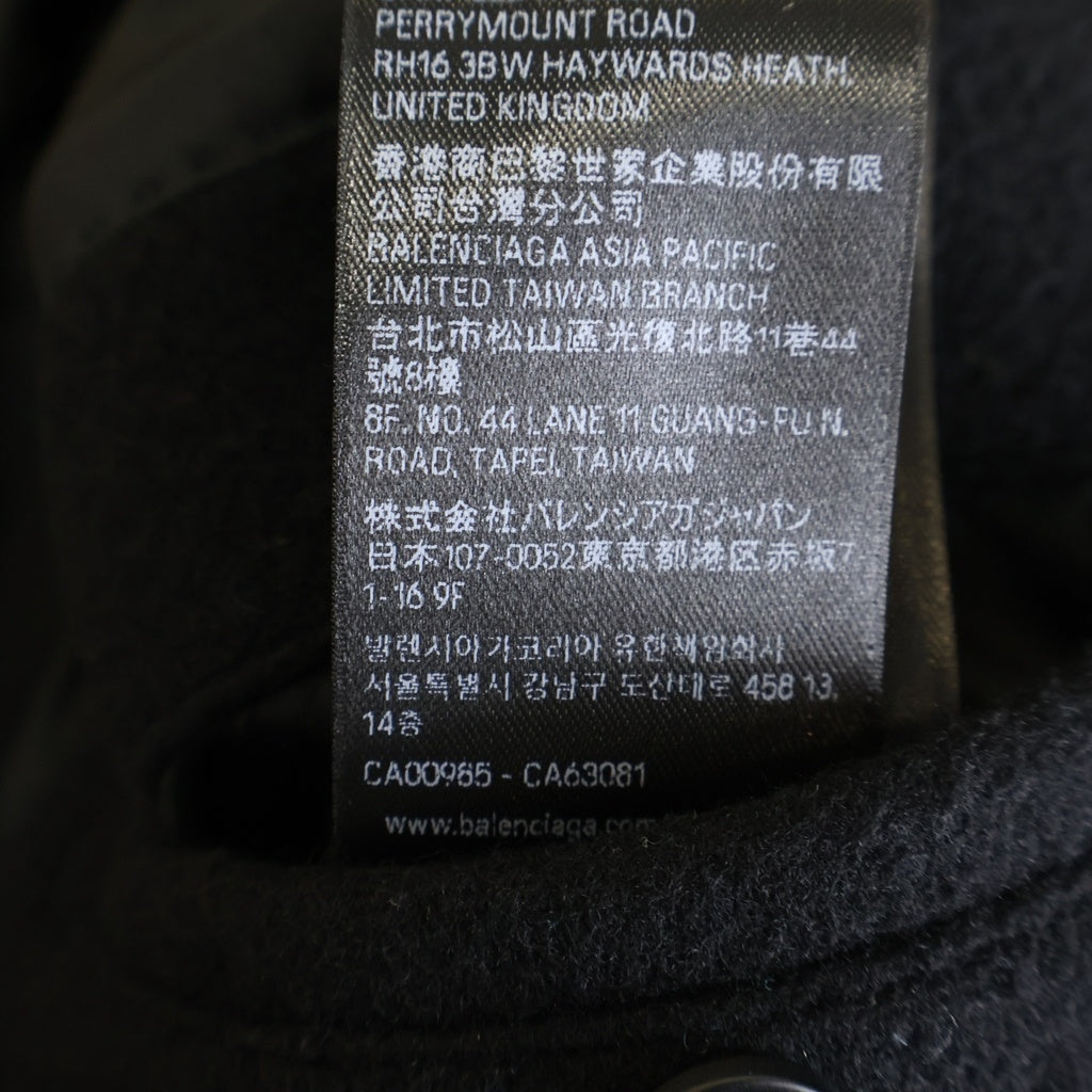 BALENCIAGA(バレンシアガ) 25AW Hooded Long Coat フーデッド ウール ロングコート ブラック 852338TQU14