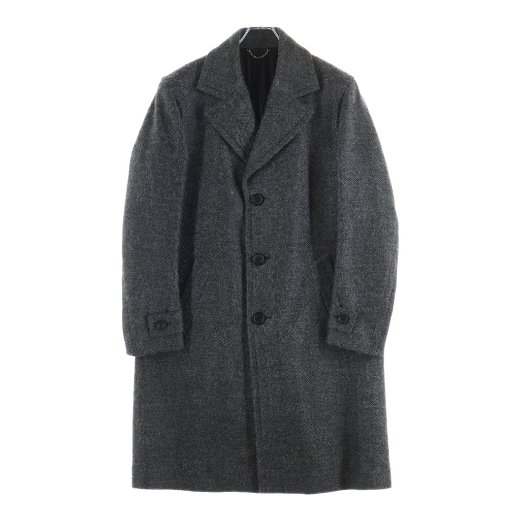 LOUIS VUITTON(ルイヴィトン) 18AW ヘリンボーン チェスターコート グレー RM182 HSP HFC71W