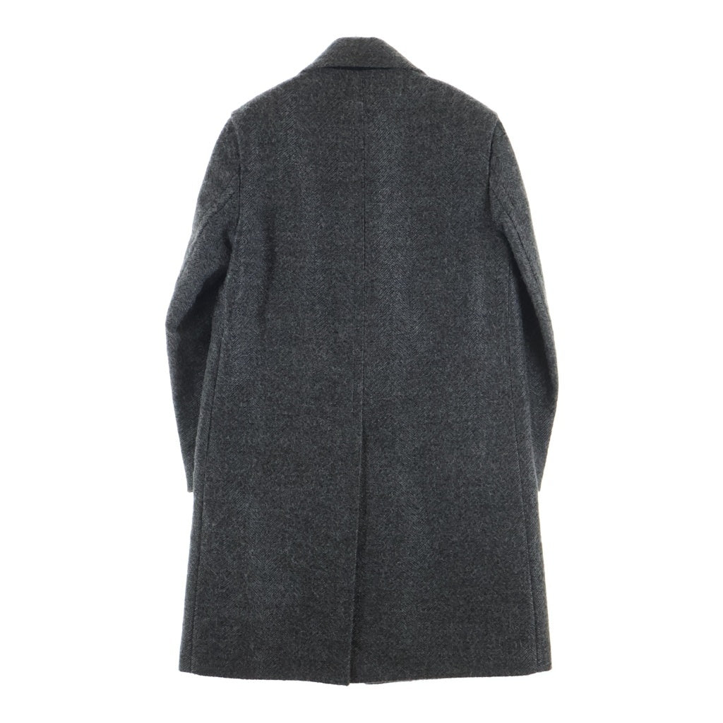 LOUIS VUITTON(ルイヴィトン) 18AW ヘリンボーン チェスターコート グレー RM182 HSP HFC71W