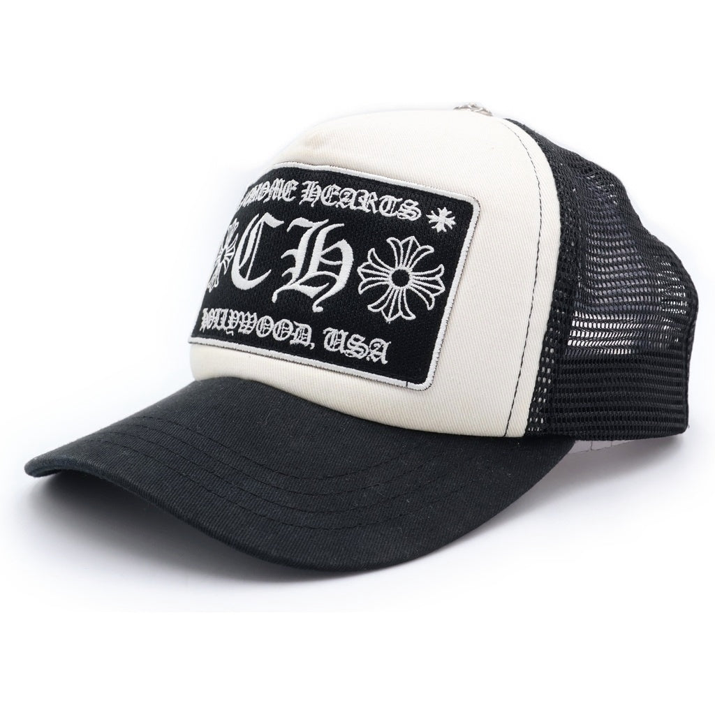 CHROME HEARTS(クロムハーツ) TRUCKER CAP トラッカー メッシュキャップ ホワイト/ブラック