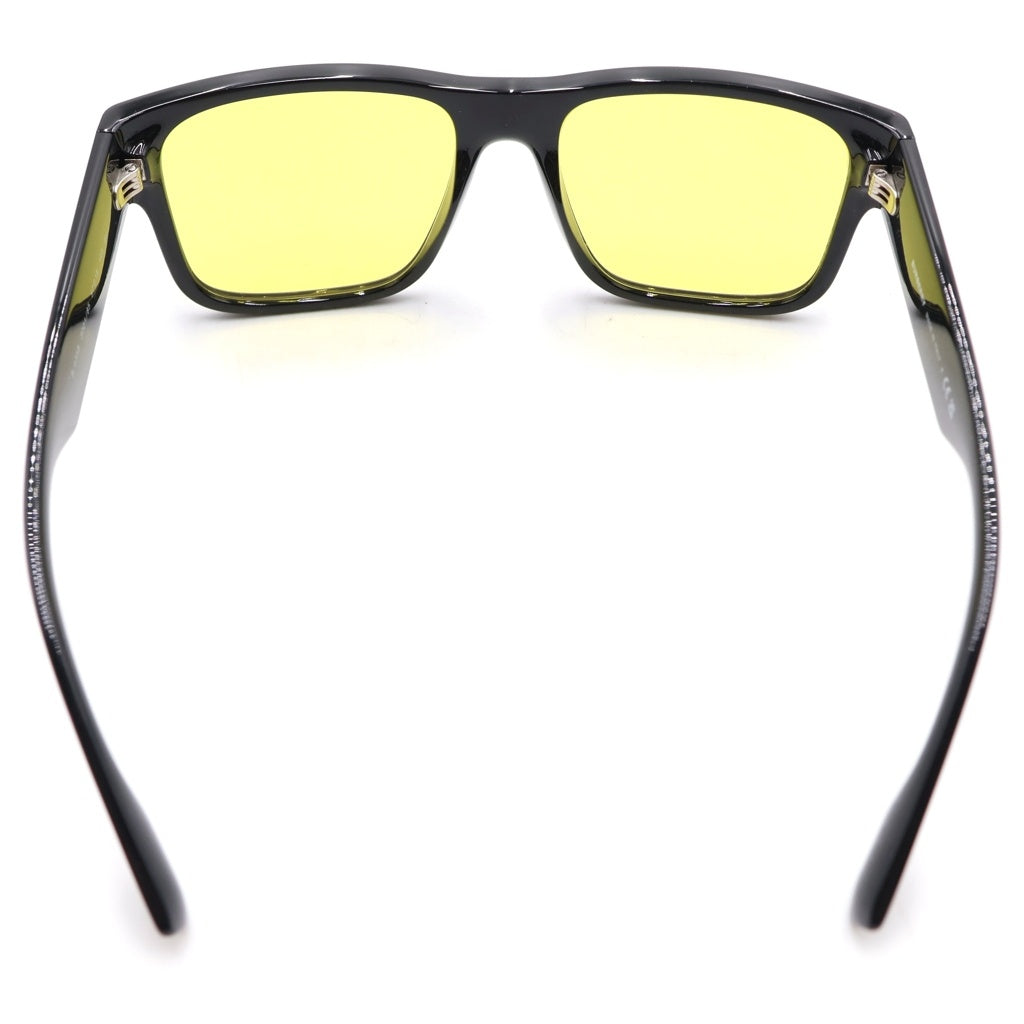 BURBERRY(バーバリー) KNIGHT FULL RIM SUNGLASSES ナイト フルリム サングラス スクエアフレーム ブラック/イエロー BE4358
