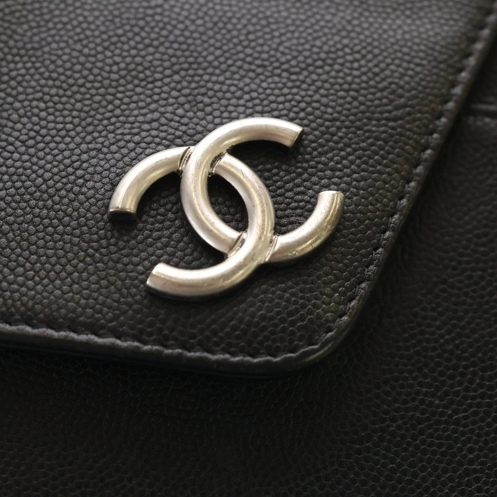 CHANEL(シャネル) ココマーク レザー クラッチバッグ ブラック レディース