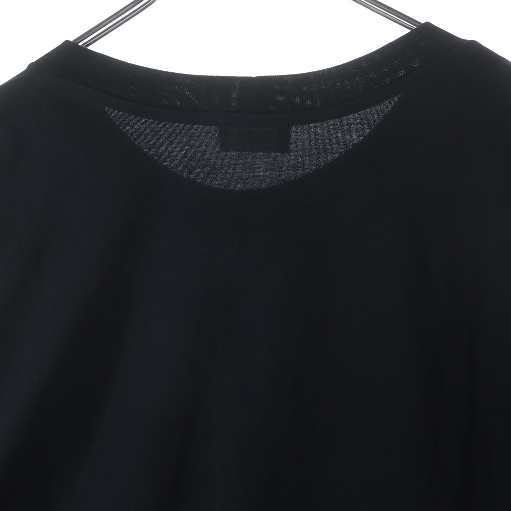 CELINE(セリーヌ) 25SS トリオンフ 刺繍 長袖 クルーネック カットソー ロンT ブラック RY02Q0ZP2