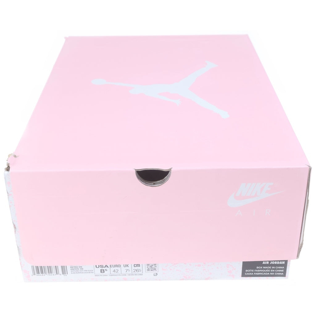 NIKE(ナイキ) AIR JORDAN 6 RETRO OG HQ7978-102 エアジョーダン6 レトロ ハイカットスニーカー ホワイト/ピンク US8.5/26.5cm