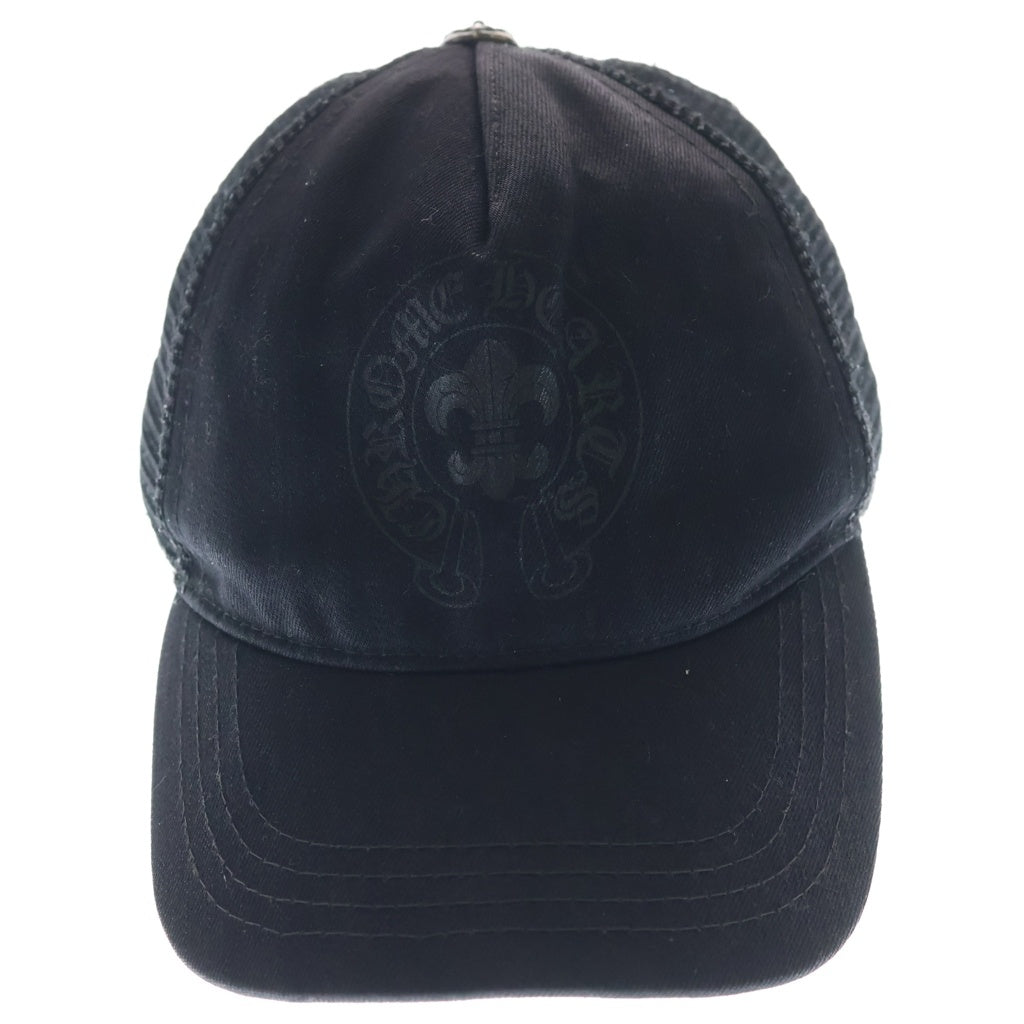 CHROME HEARTS(クロムハーツ) BS FLARE SCROLL LABEL BSフレア スクロールラベル 刺繍 メッシュ キャップ 帽子 ブラック