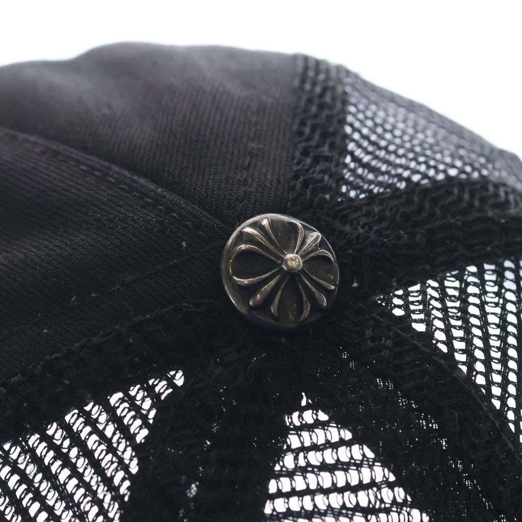 CHROME HEARTS(クロムハーツ) BS FLARE SCROLL LABEL BSフレア スクロールラベル 刺繍 メッシュ キャップ 帽子 ブラック