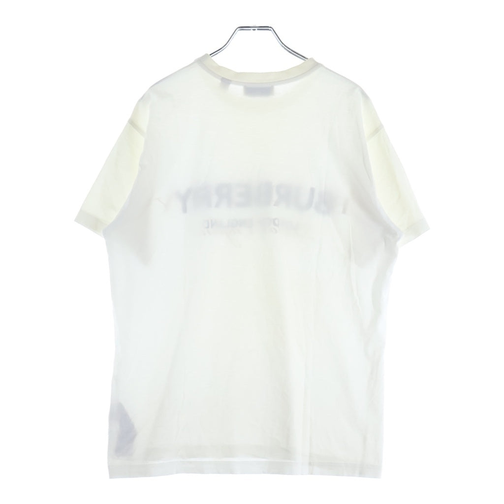 BURBERRY(バーバリー) フロントロゴプリント クルーネック 半袖Tシャツ ホワイト 8010537
