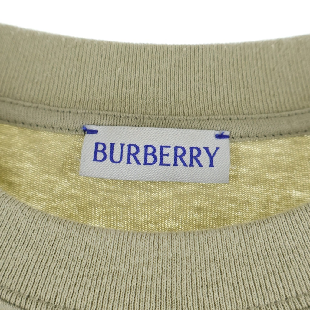 BURBERRY(バーバリー) 24SS EXD Tee フロントプリント クルーネック 半袖Tシャツ ベージュ 8090789