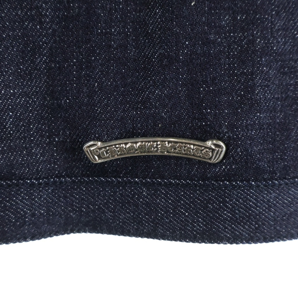 CHROME HEARTS(クロムハーツ) WHIPLASH クロスボールボタン リジット デニム ジャケット インディゴ