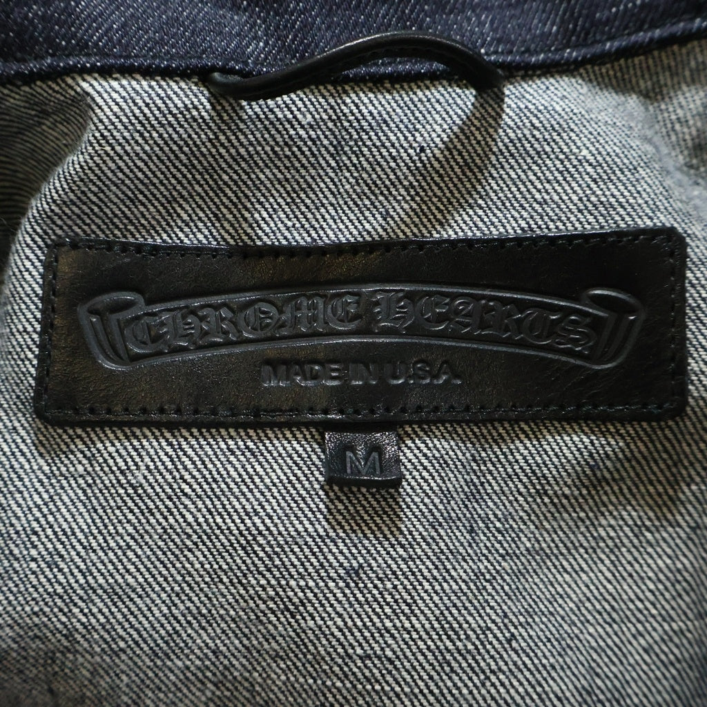 CHROME HEARTS(クロムハーツ) WHIPLASH クロスボールボタン リジット デニム ジャケット インディゴ
