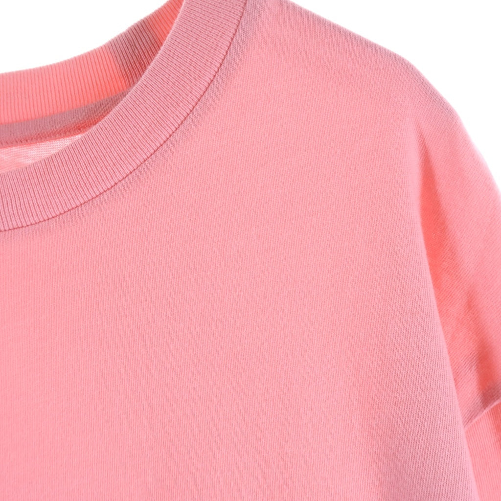 SUPREME(シュプリーム) 25SS Capital S/S Tee フロントロゴ刺繍 クルーネック 半袖Tシャツ ピンク