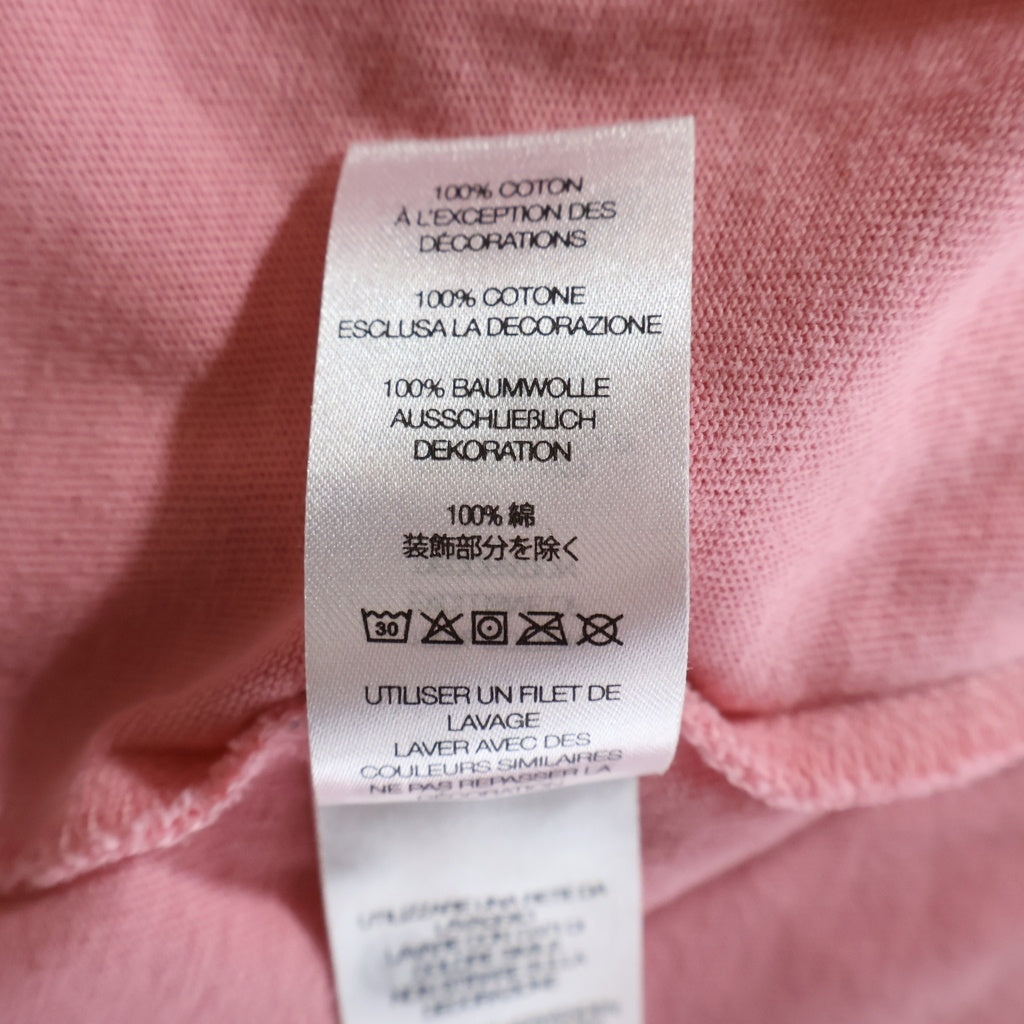 SUPREME(シュプリーム) 25SS Capital S/S Tee フロントロゴ刺繍 クルーネック 半袖Tシャツ ピンク