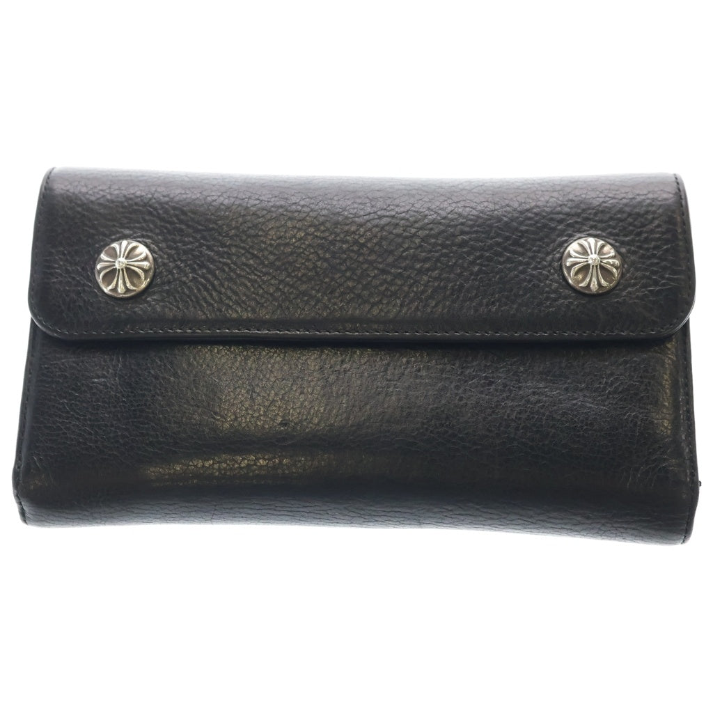 CHROME HEARTS(クロムハーツ) WAVE ウェーブ レザーウォレット 財布 ブラック