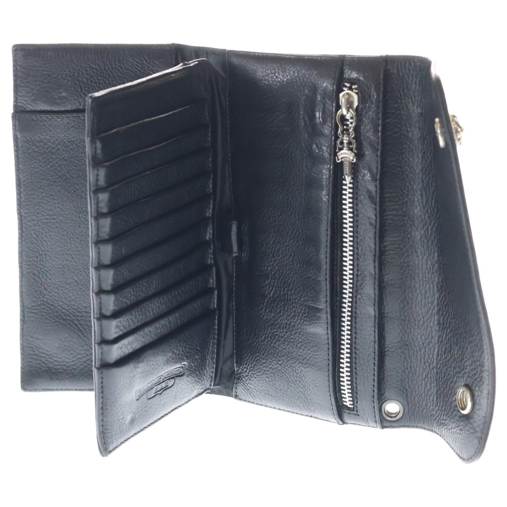 CHROME HEARTS(クロムハーツ) WAVE ウェーブ レザーウォレット 財布 ブラック