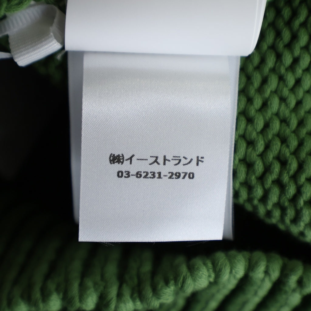 OFF-WHITE(オフホワイト) 24SS Logo Chunky Cardigan ロゴチャンキーカーディガン ニット セーター グリーン OMHB027S24KNI001