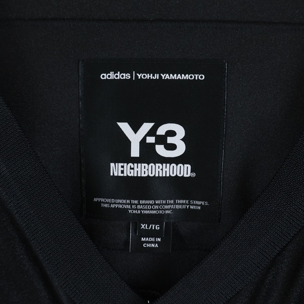 Y-3(ワイスリー) ×NEIGHBORHOOD ネイバーフッド NBHD FOOTBALL JERSEY フットボールジャージ メッシュ 半袖ゲームシャツ ブラック JW6997 2J0001