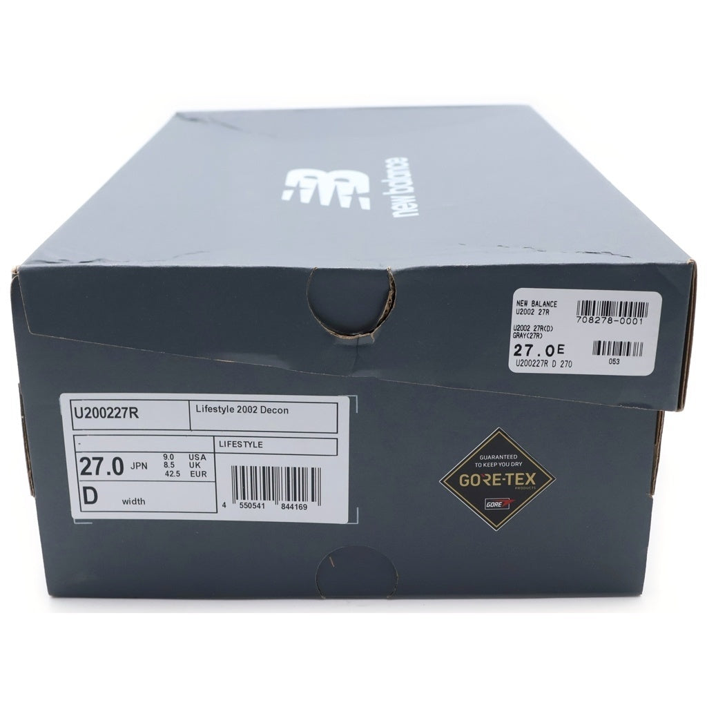New Balance(ニューバランス) 2002R GORE-TEX ゴアテックス スエードレザー ローカットスニーカー グレー US9/27cm U200227R