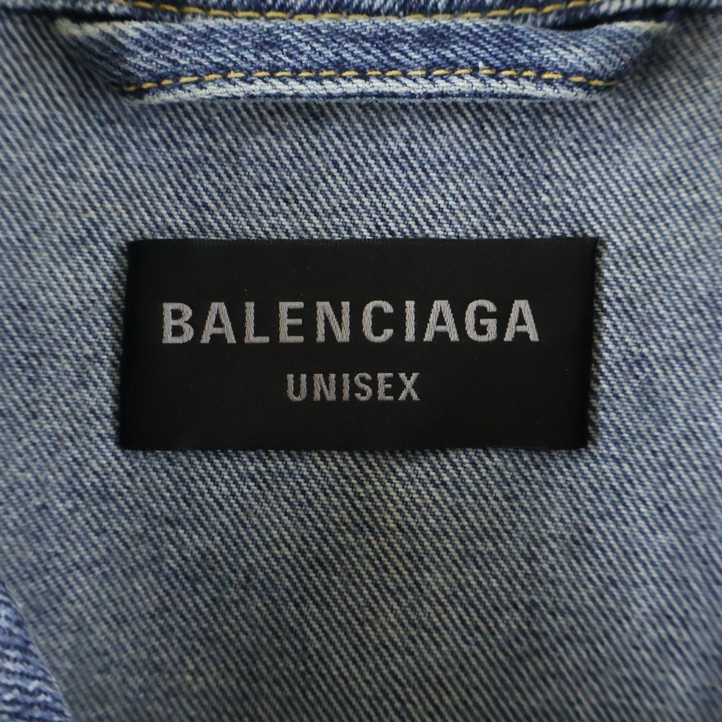 BALENCIAGA(バレンシアガ) 23AW GRAFFITI OVERSIZED JACKET IN LIGHT BLUE オーバーサイズド グラフティーデニムジャケット インディゴ 745048 TNW01