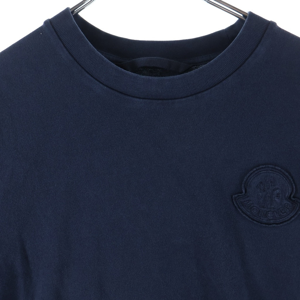 MONCLER(モンクレール) 26SS SS T-SHIRT フロントロゴ クルーネック 半袖Tシャツ ネイビー L10918C00044 89AUG