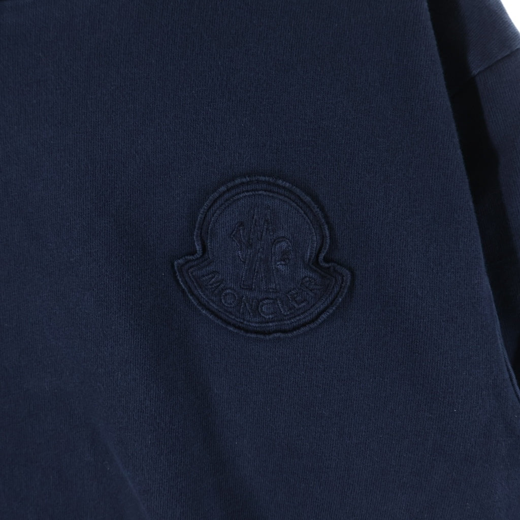 MONCLER(モンクレール) 26SS SS T-SHIRT フロントロゴ クルーネック 半袖Tシャツ ネイビー L10918C00044 89AUG