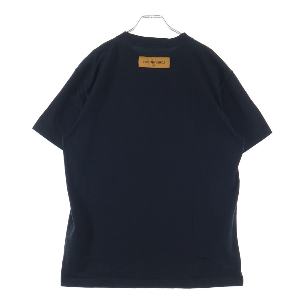 LOUIS VUITTON(ルイヴィトン) フロントLV クルーネック 半袖Tシャツ ブラック RM252MQ DT3