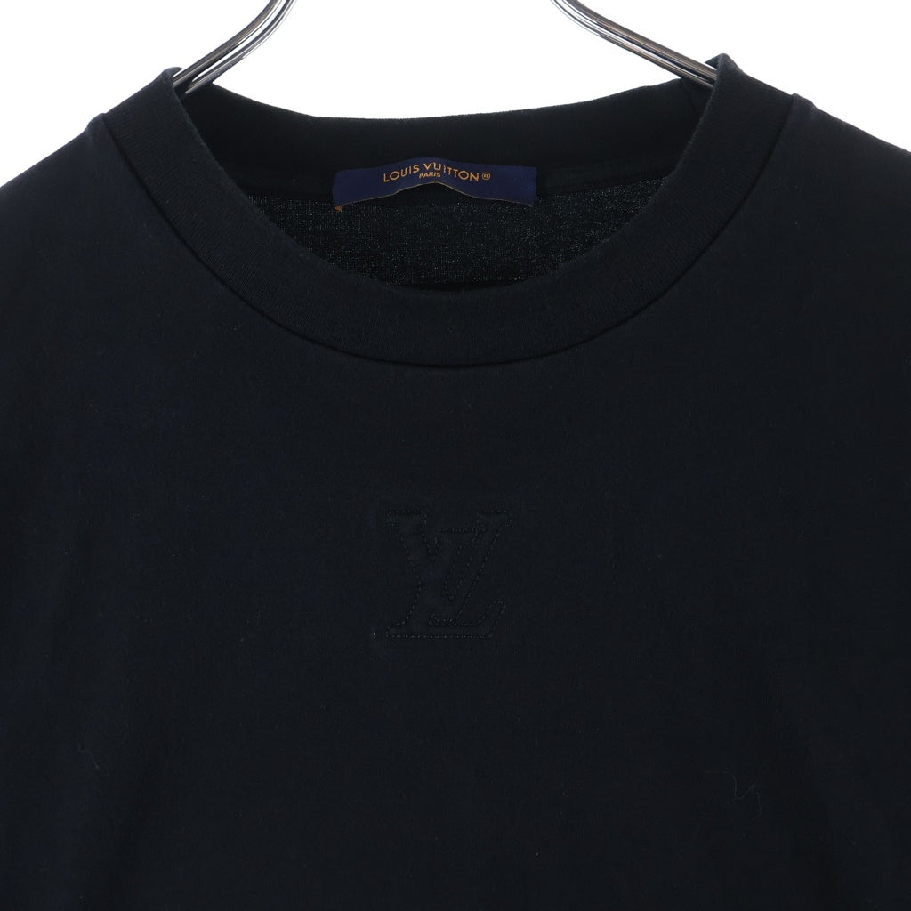 LOUIS VUITTON(ルイヴィトン) フロントLV クルーネック 半袖Tシャツ ブラック RM252MQ DT3