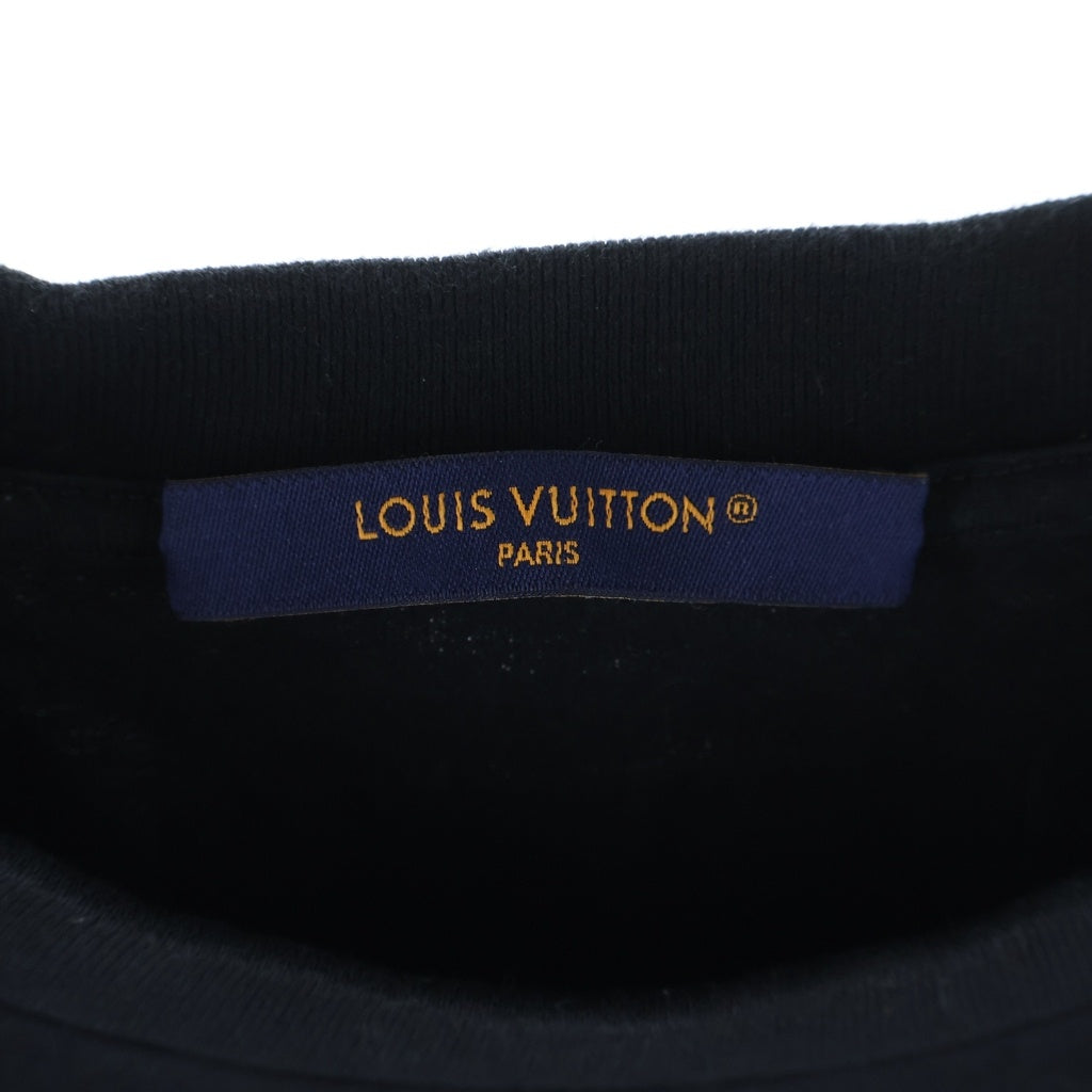 LOUIS VUITTON(ルイヴィトン) フロントLV クルーネック 半袖Tシャツ ブラック RM252MQ DT3