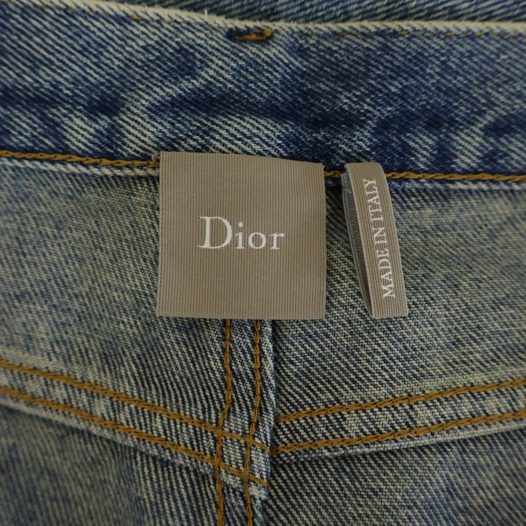 DIOR(ディオール) JEANS RE 22 PATCH IT パッチワーク調 レギュラーフィット デニムパンツ インディゴ 693D004A3077