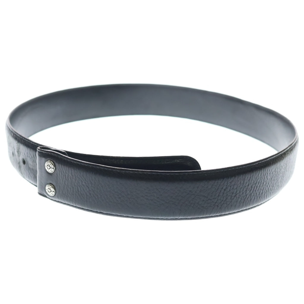 CHROME HEARTS(クロムハーツ) 1.5 STRAP 1.5インチ ホースシューリベッツ レザーベルトストラップ ブラック