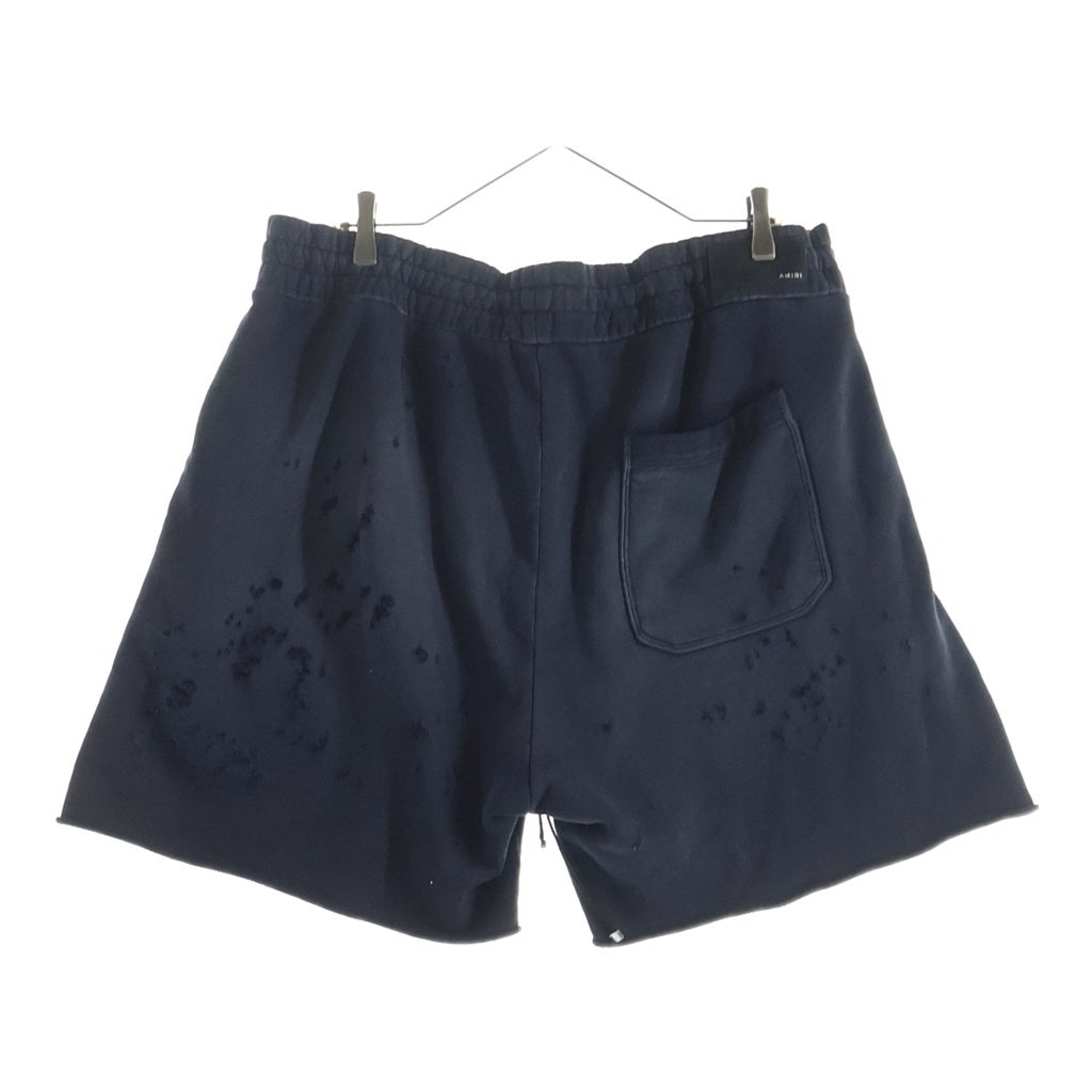 AMIRI(アミリ) Shotgun Sweatshortpant ショットガン スウェット ショートパンツ ダメージ加工 アッシュグレー