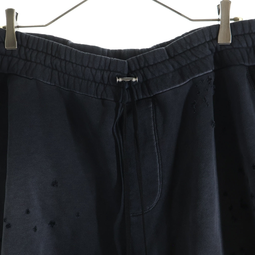 AMIRI(アミリ) Shotgun Sweatshortpant ショットガン スウェット ショートパンツ ダメージ加工 アッシュグレー