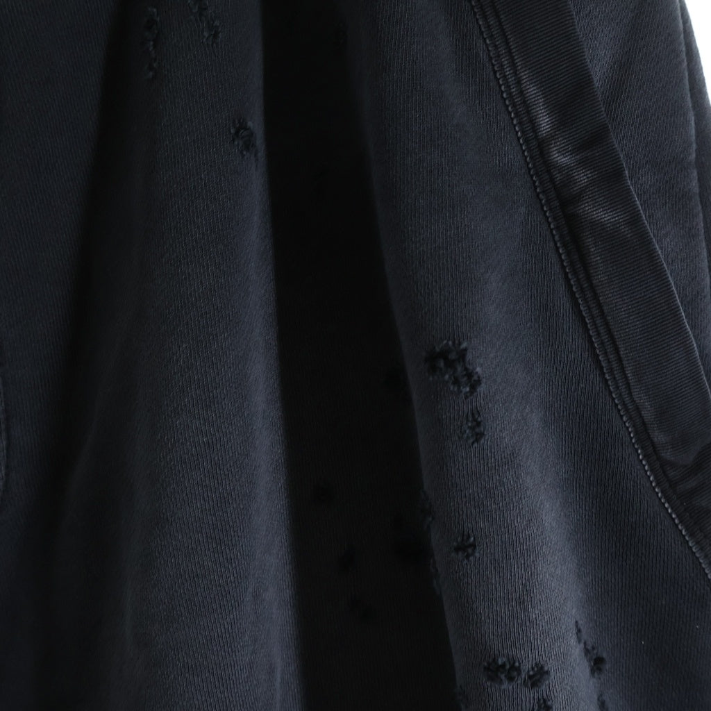 AMIRI(アミリ) Shotgun Sweatshortpant ショットガン スウェット ショートパンツ ダメージ加工 アッシュグレー