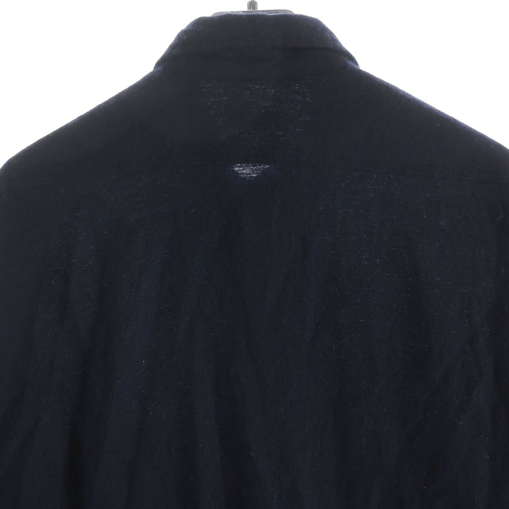 COMOLI(コモリ) 21AW カシミヤ 和紙 ワークシャツ ネイビー U03-02003
