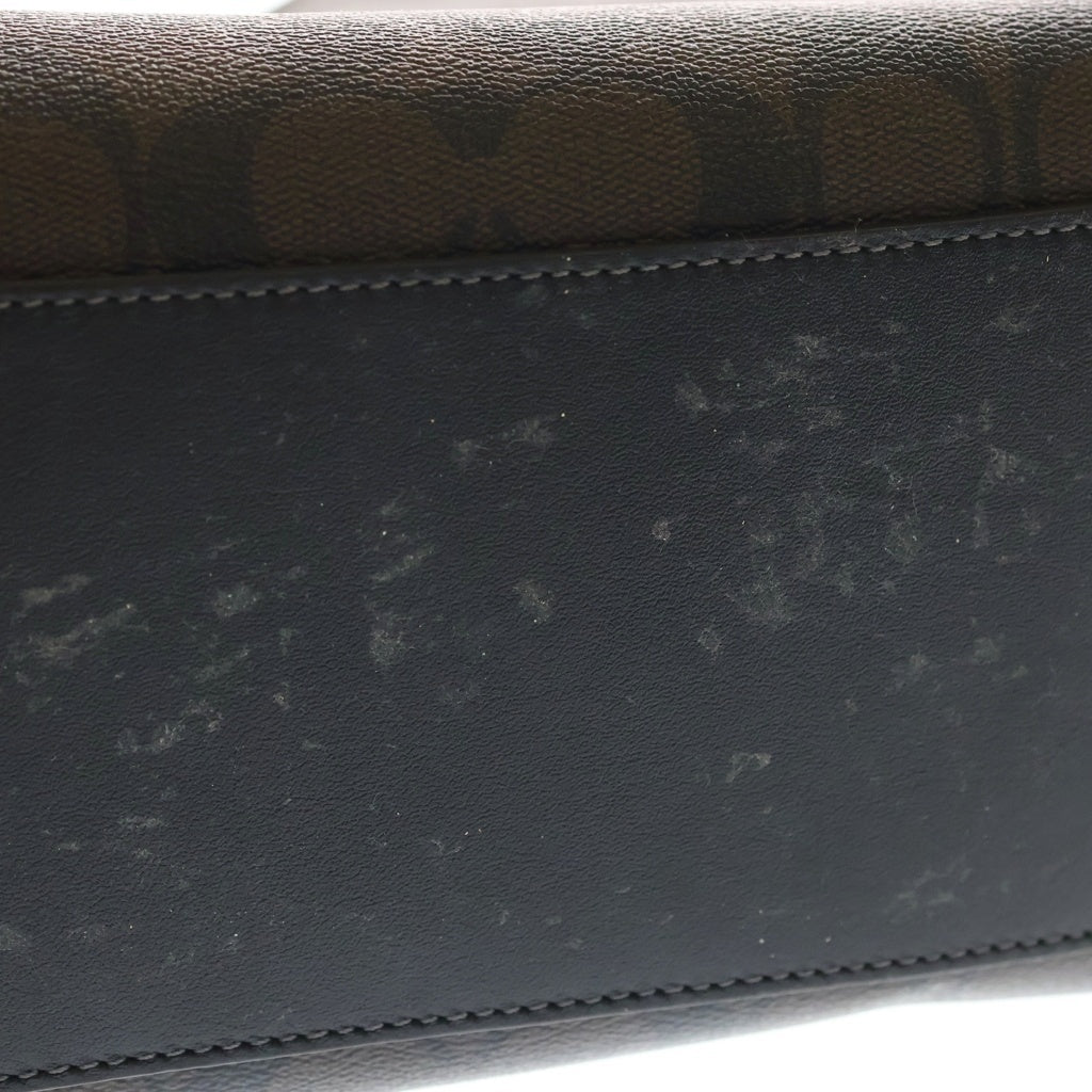 COACH(コーチ) ハンナ ショルダー バッグ・シグネチャー キャンバス 2way ハンドバッグ ブラウン CH191 レディース