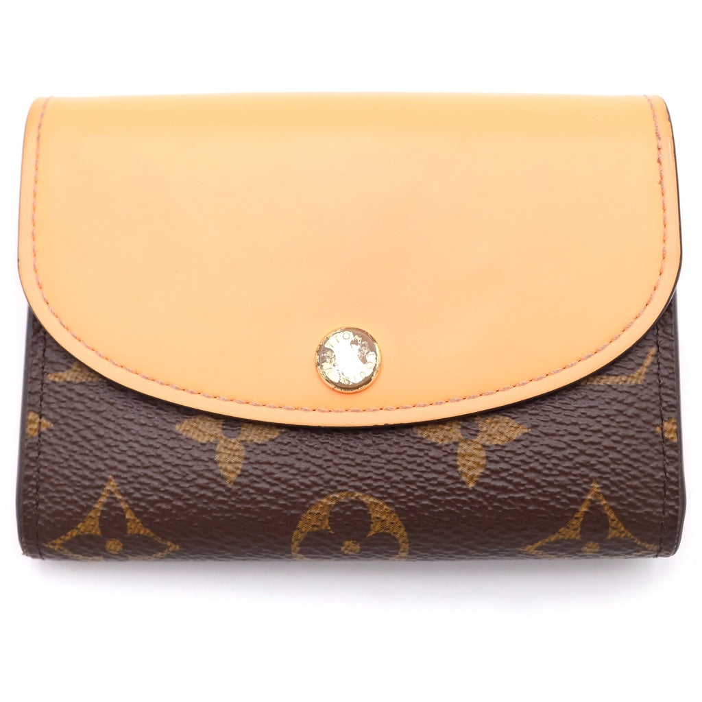 LOUIS VUITTON(ルイヴィトン) ポルトモネ・ロザリ コンパクト ウォレット モノグラム ブラウン/オレンジ M83581
