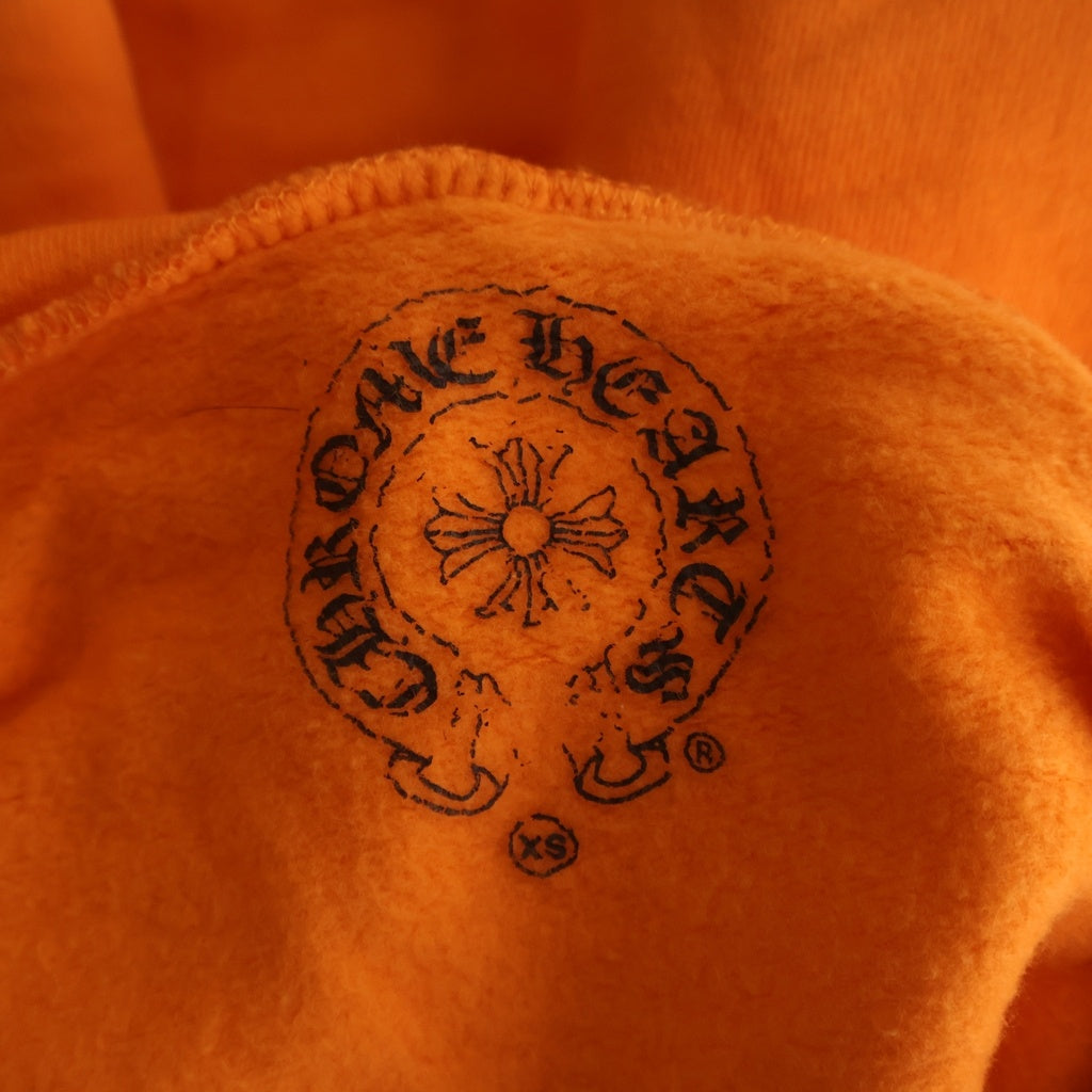 CHROME HEARTS(クロムハーツ) ×OFF WHITE HD PLVR V OFF WHITE オフホワイト ロゴプリント プルオーバーパーカー オレンジ