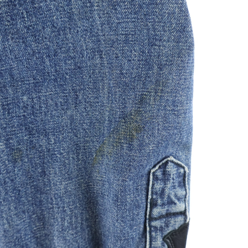 CHROME HEARTS(クロムハーツ) DENIM WESTERN JVPタグ 袖クロスパッチ デニム ウェスタンシャツ 長袖シャツ インディゴ
