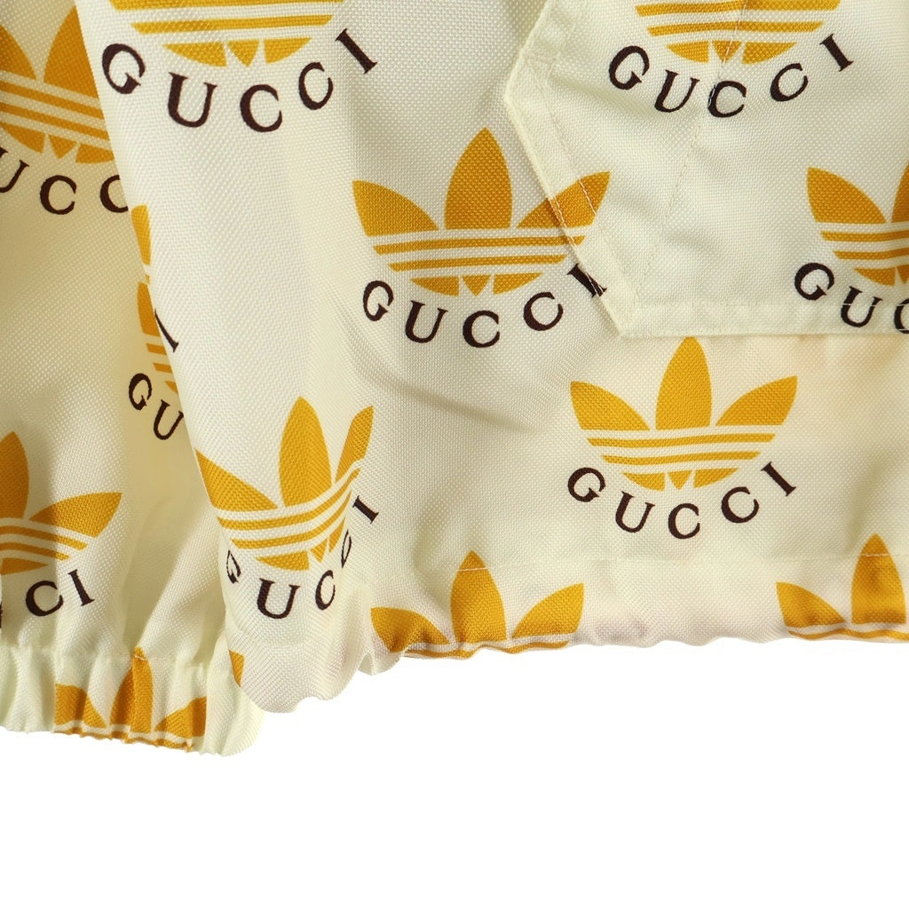 GUCCI(グッチ) 22SS ×ADIDAS トレフォイルプリント ハーフジップ アノラック イエロー 696651 Z8A2I