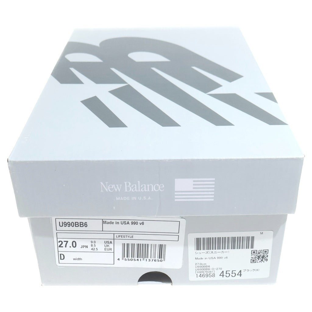 New Balance(ニューバランス) TRIPLE BLACK トリプルブラック ローカットスニーカー ブラック U990BB6