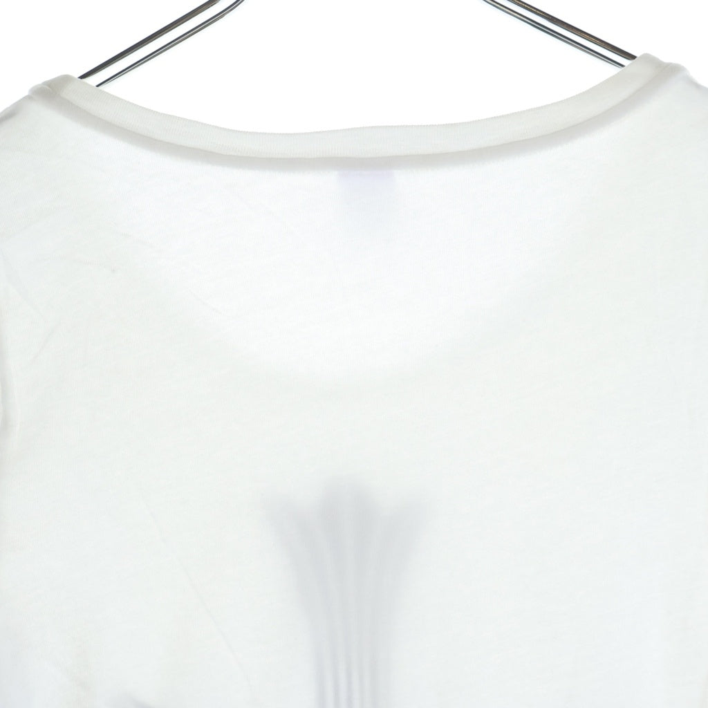 CHROME HEARTS(クロムハーツ) CH CROSS CUTOFF S/S TEE CHクロスプリント レディース カットオフ 半袖 クルーネック Tシャツ ホワイト