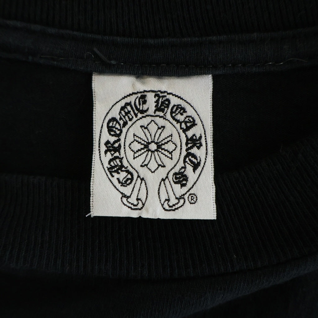 CHROME HEARTS(クロムハーツ) OLD STAR L/S オールド マリブ限定 バックホースシュー アームスタープリント ロングスリーブカットソー 長袖Tシャツ ブラック