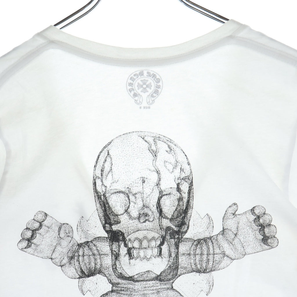 CHROME HEARTS(クロムハーツ) OLD FOTI Harris Teeter S/S TEE オールド フォティ バックプリント Vネック 半袖 Tシャツ カットソー ホワイト