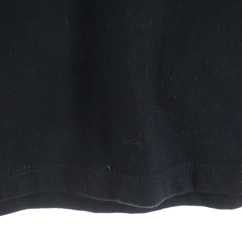 CHROME HEARTS(クロムハーツ) BACK HORSESHOE CEMETERY CROSS S/S TEE バック ホースシュー セメタリークロスプリント Vネック 半袖 クルーネック Tシャツ ブラック