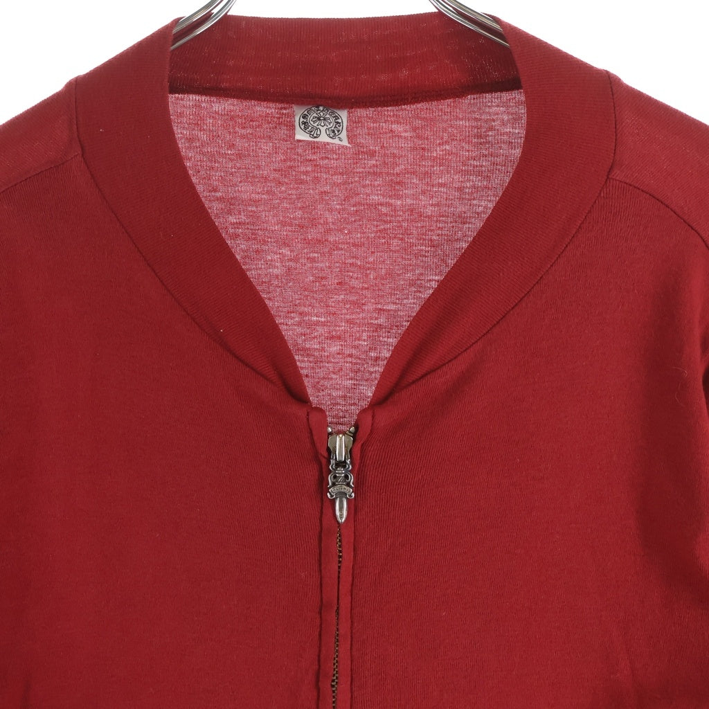 CHROME HEARTS(クロムハーツ) OLD FLORAL ZIP UP SWEAT SHIRT オールド 袖フローラル ジップアップ スウェット レッド